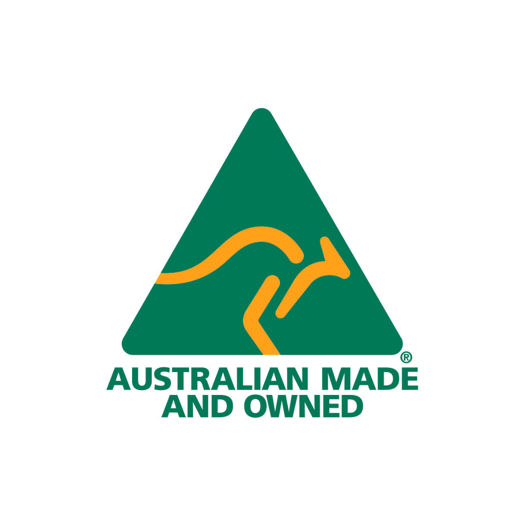 Australian Made & Owned logo